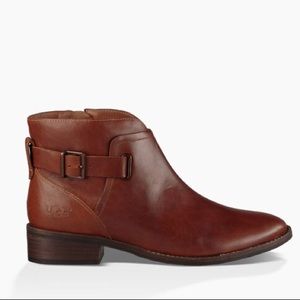 UGG brown leather Barnett ankle boot